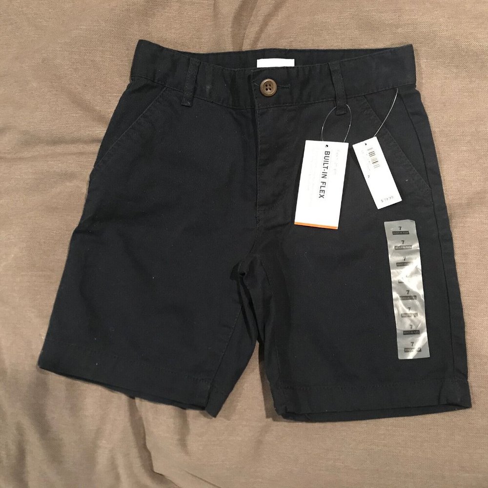 Old Navy Boys Built-In Flex Navy Blue Shorts - Size 7 - NWT
